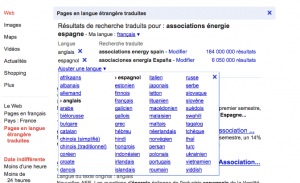 pages en langue etrangere traduites google